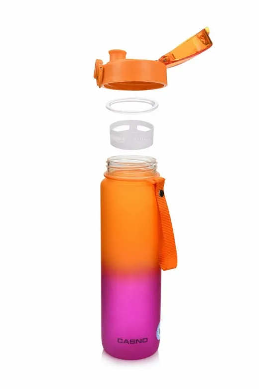 Butelka Na Wodę MAJESTIC SPORT Missouri Ombre 1050 ml - Pomarańczowo- Różowa