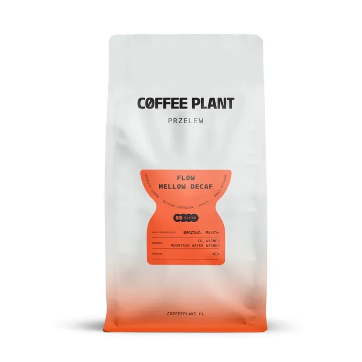 Kawa Ziarnista COFFEE PLANT FLOW Mellow 800g - Bezkofeinowa