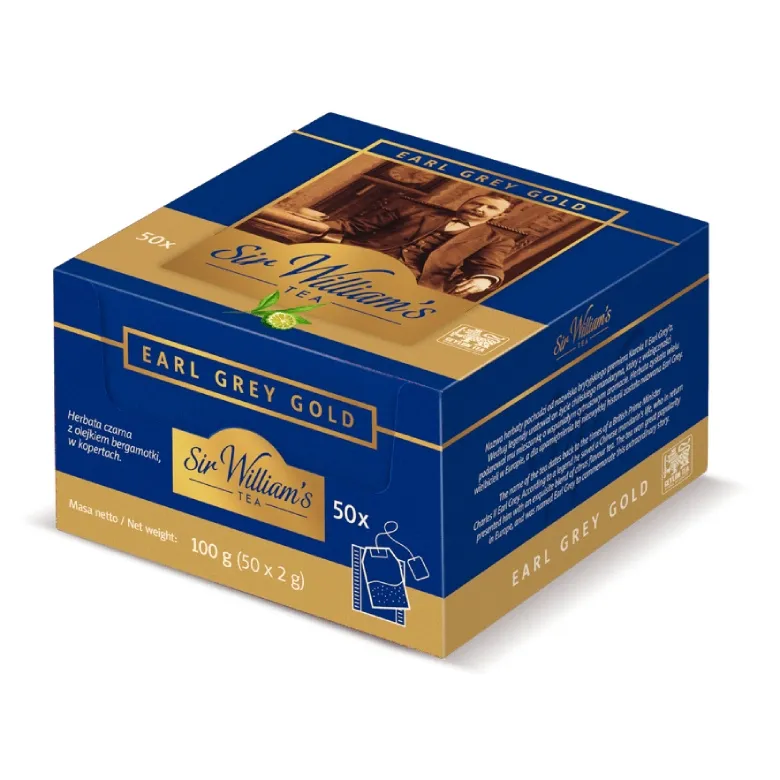 Herbata SIR Williams Tea Earl Grey 50x2g - Czarna
