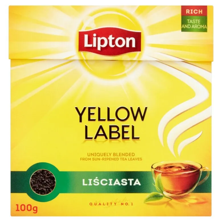 Herbata Liściasta LIPTON Yellow Label 100g - Czarna