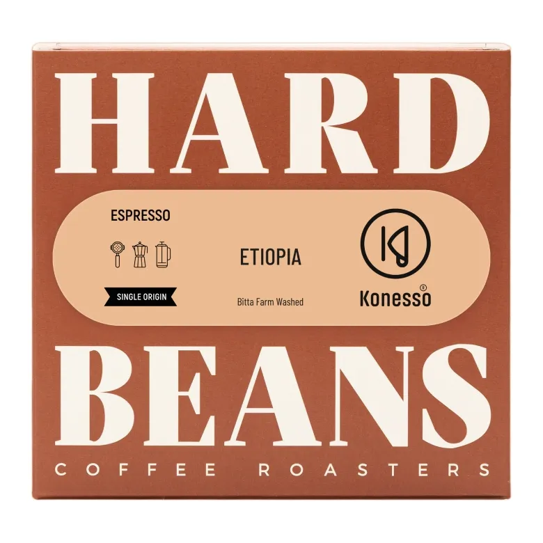 Kawa Ziarnista HARD BEANS Etiopia Bitta Farm Espresso - 250g
