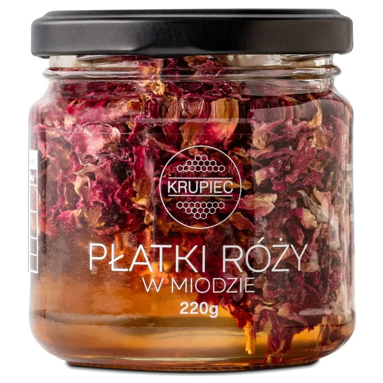Płatki Róży W Miodzie KRUPIEC 220g