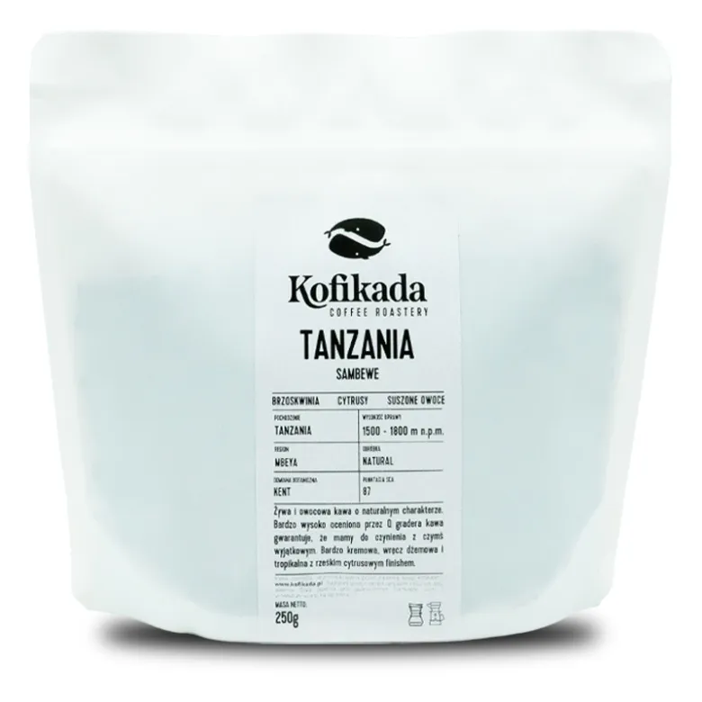Kawa Ziarnista KOFIKADA Tanzania Sambewe Natural Filter 250g