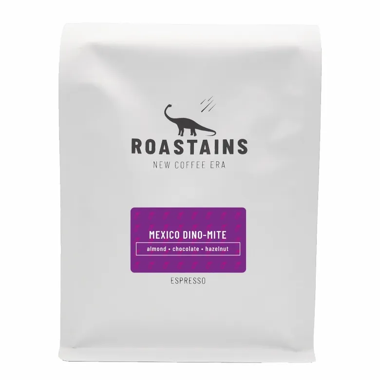 Kawa Ziarnista ROASTAINS Meksyk Dino-Mite Espresso 1kg