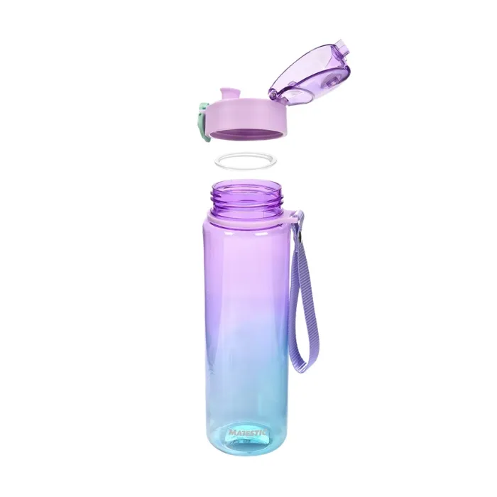 Butelka Na Wodę MAJESTIC SPORT Aura 560 ml - Fioletowo-Niebieska