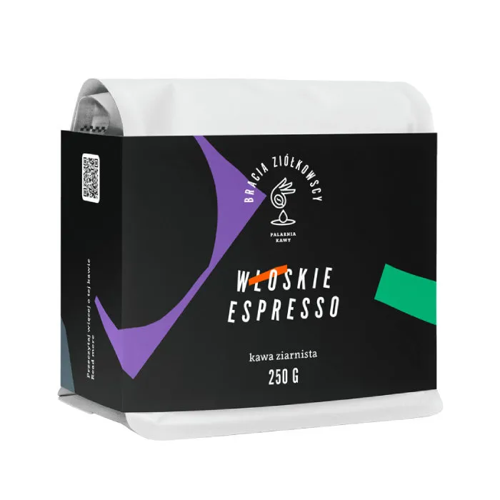 Kawa Ziarnista BRACIA ZIÓŁKOWSCY Włoskie Espresso 250g