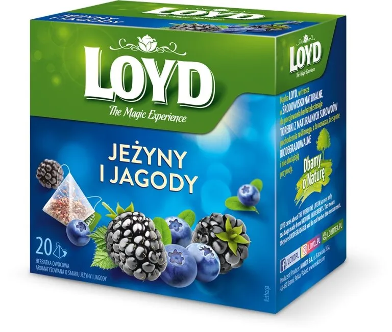 Herbata Owocowa LOYD Jeżyny I Jagody 20x2g