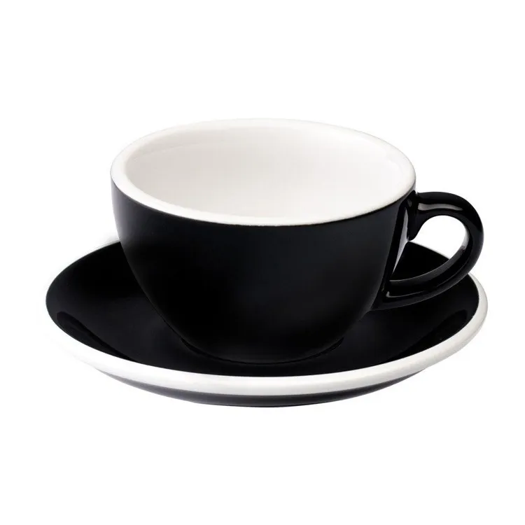 Filiżanka LOVERAMICS Egg Do Flat White 150 ml - Black