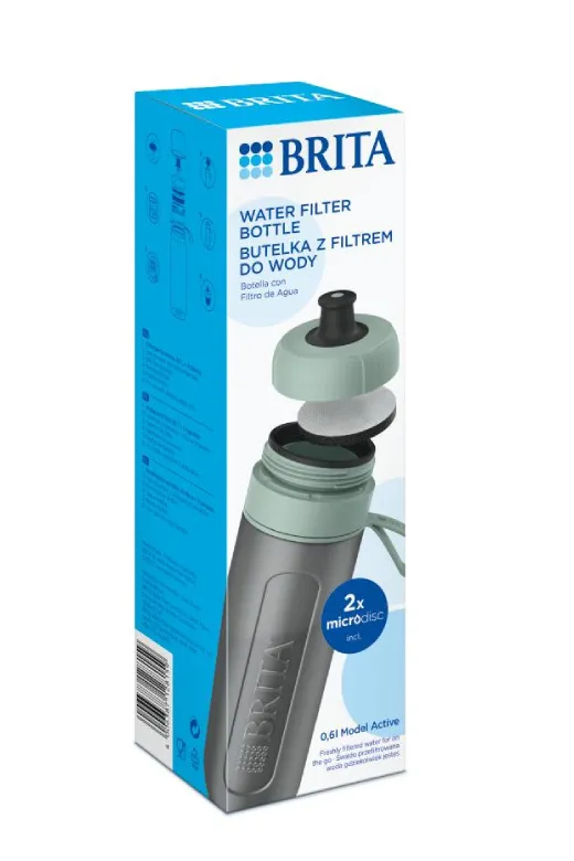 Butelka Filtrująca BRITA Active 0,6l - Pastelowa Zieleń