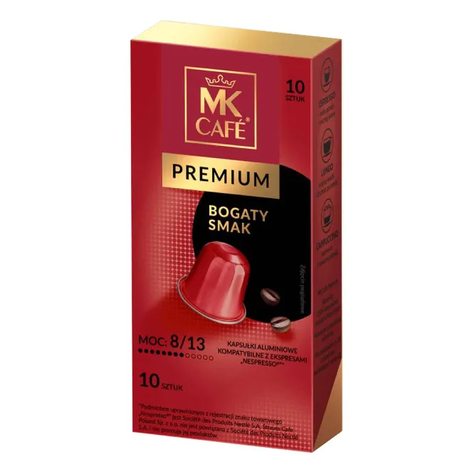 Kapsułki Do Nespresso MK CAFE Premium 10 Sztuk