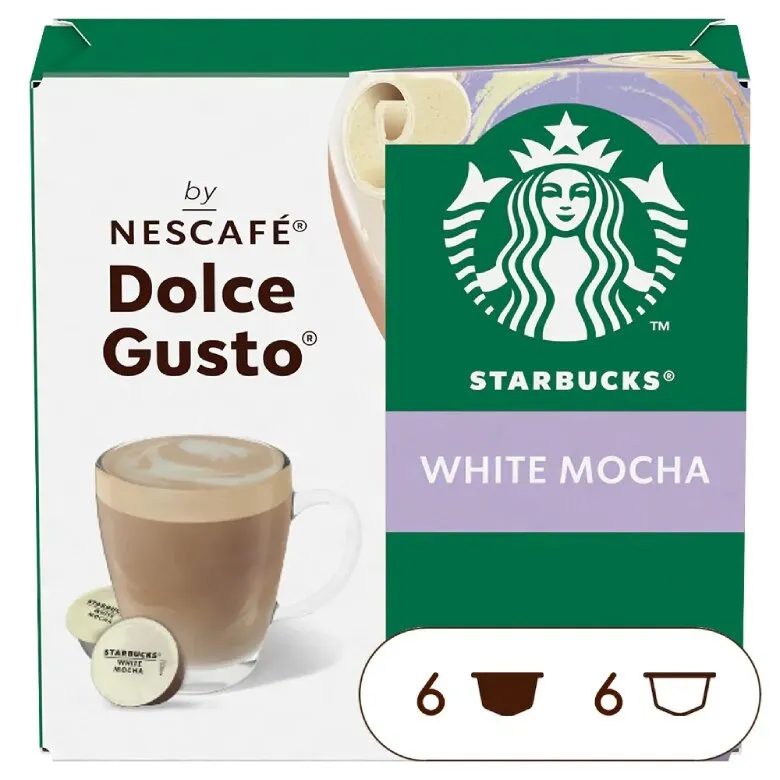 Kapsułki Nescafé Dolce Gusto STARBUCKS® White Mocha 12 Sztuk