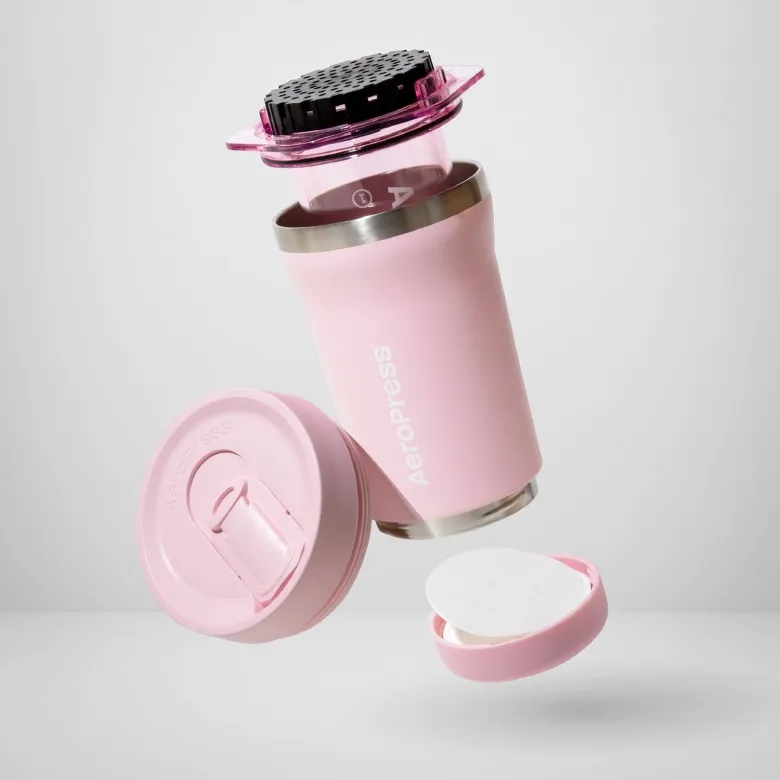 Zaparzacz Do Kawy AEROPRESS Go Plus - Różowy