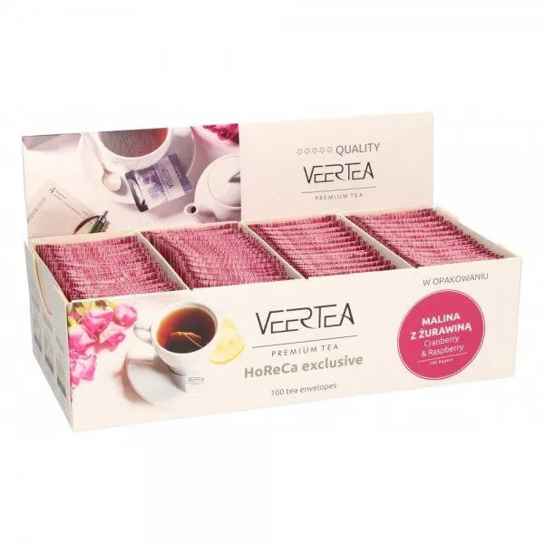 Owocowa Herbata VEERTEA Cranberry & Raspberry 100x2g
