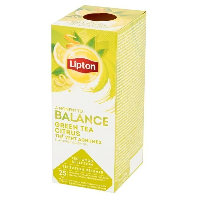 Herbata LIPTON Classic Green Tea Citrus 25x1,3g - Zielona