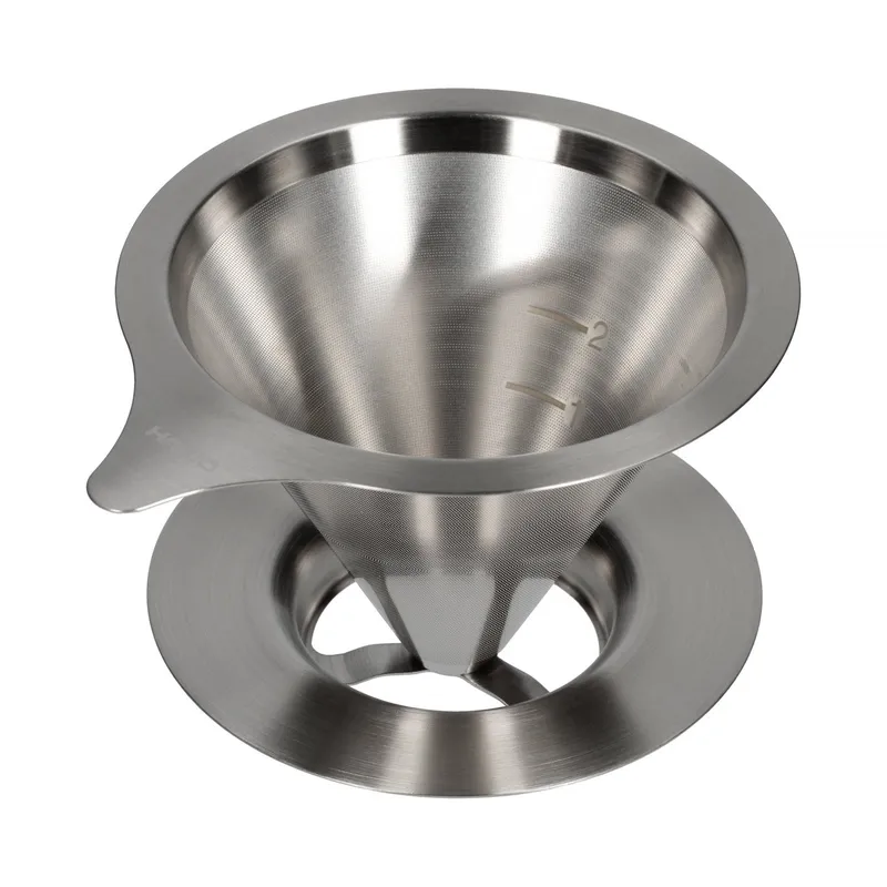 Metalowy Drip HARIO V60-02 Z Podstawką