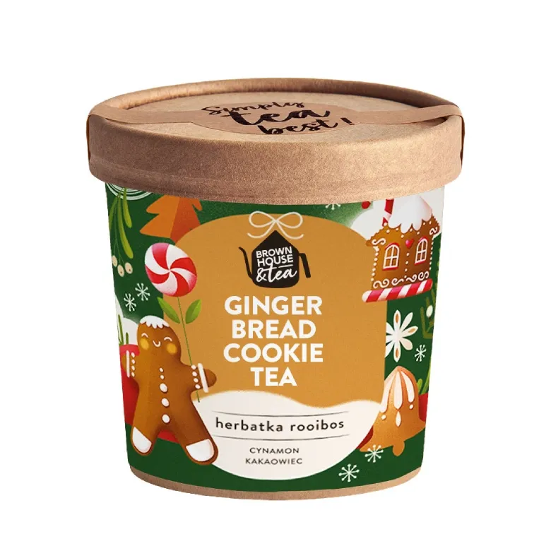 Herbatka BROWN HOUSE & TEA Ginger Bread Cookie - Rooibos Z Cynamonem I Kakaowcem 50g