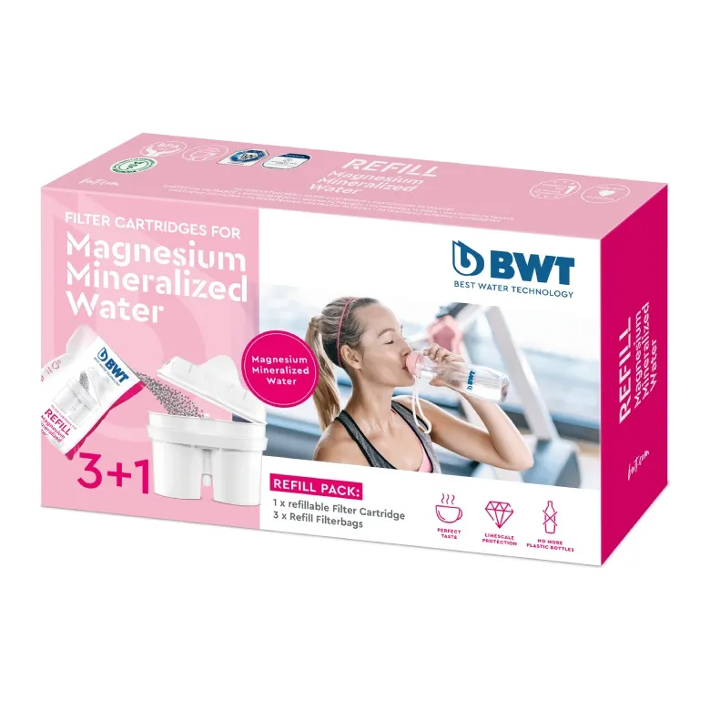Wkład Filtrujący Mineralizowana Magnezem Miękka Woda BWT Refil - 1+3 szt