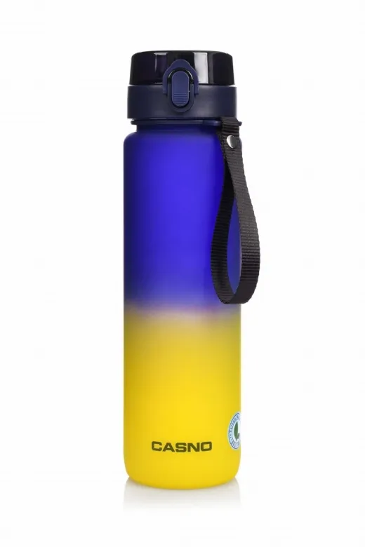 Butelka Na Wodę CASNO Missouri Ombre 1050 ml - Granatowo-Żółta