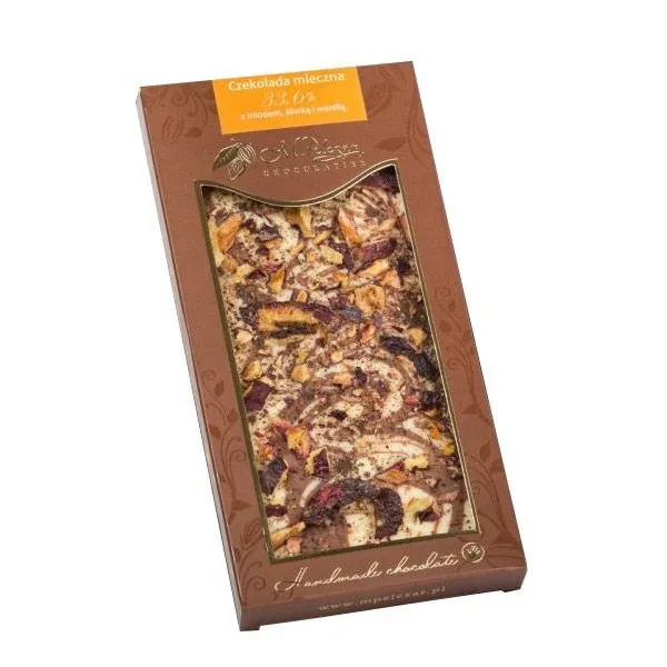 Czekolada M.PELCZAR CHOCOLATIER Z Miodem, Śliwką I Wanilią 85g - Biała