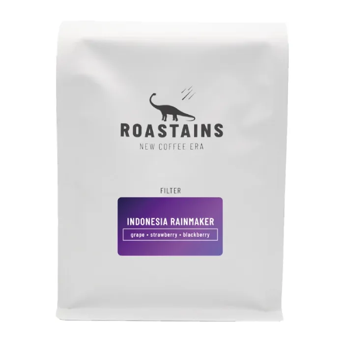 Kawa Ziarnista ROASTAINS Indonezja Rainmaker FILTR 250g