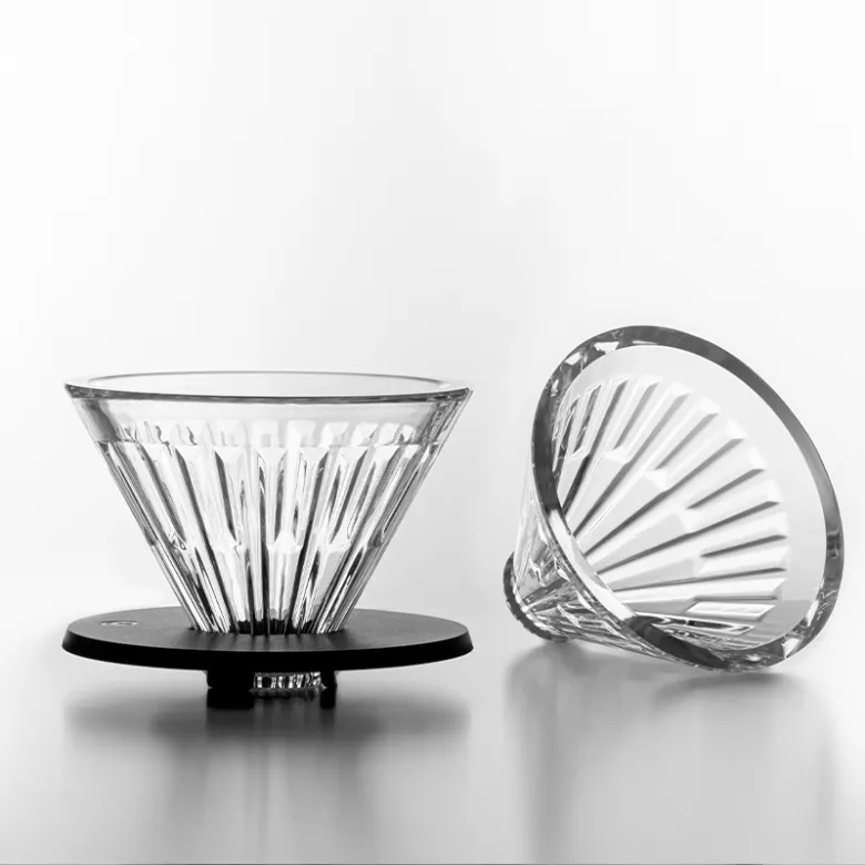 Szklany Dripper TIMEMORE Crystal Eye Glass 01 PC Holder - Czarny