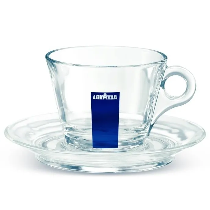 Szklana Filiżanka Ze Spodkiem LAVAZZA Cappuccino 160 ml