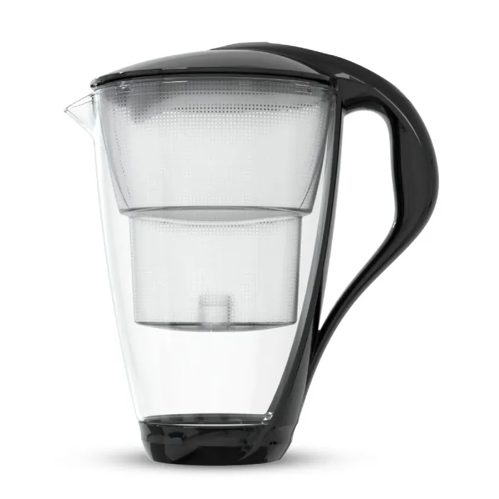 Szklany Dzbanek Filtrujący DAFI Crystal LED 2.0 l + 1 Filtr Unimax - Czarny
