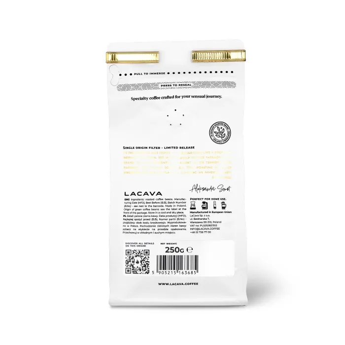 Kawa Ziarnista LACAVA Ethiopia Kelloo Lalesa Filter 250g