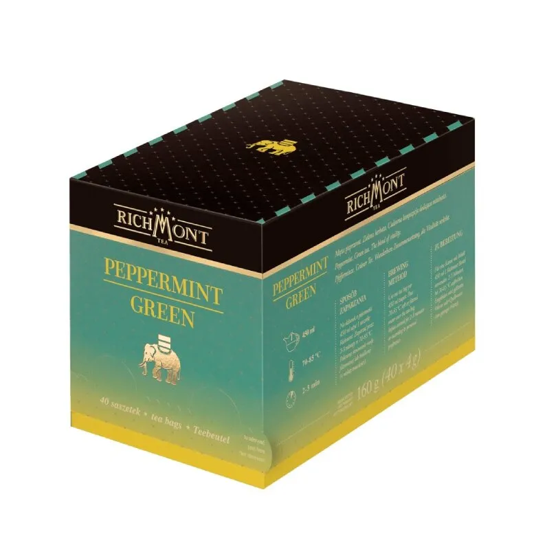 Zielona Herbata RICHMONT Peppermint Green - 40x4g