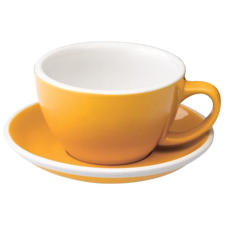 Filiżanka LOVERAMICS Egg Do Latte 300 ml - Yellow