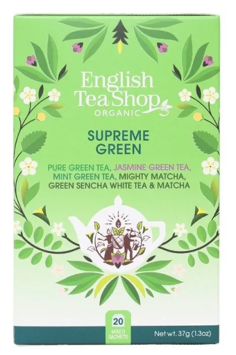 Herbata ENGLISH TEA SHOP Supreme Green 20 Saszetek - Zielona