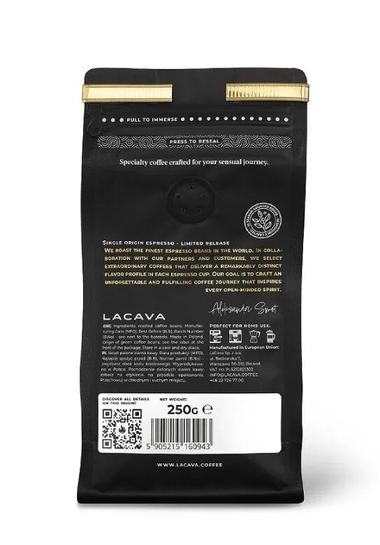 Kawa Ziarnista LACAVA Exclusive - Mexican Chocolate Shot 250g
