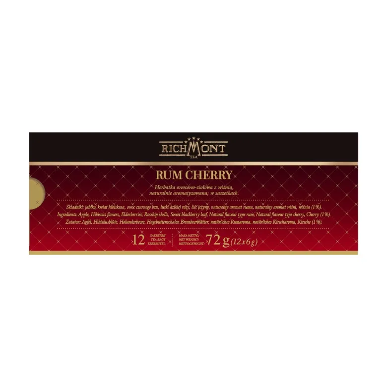 Herbata Owocowo-Ziołowa RICHMONT Rum Cherry 12x6g