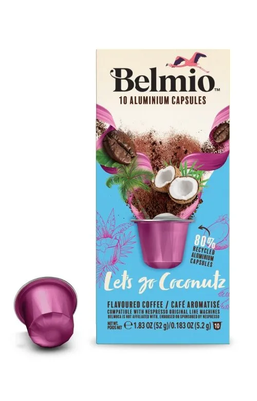 Kapsułki Do Nespresso BELMIO Let's Go Coconutz 10 Sztuk