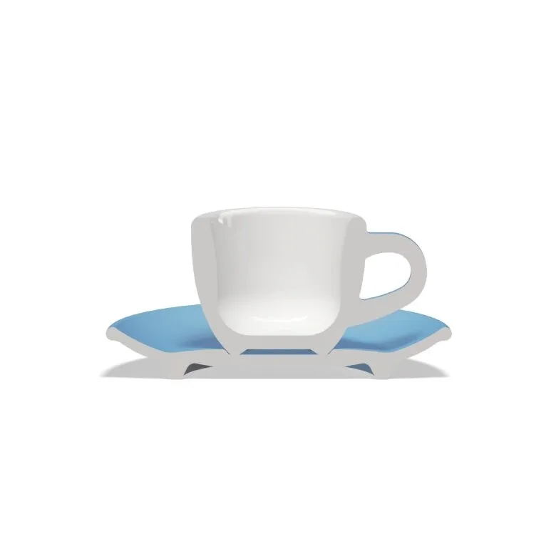 Filiżanka Do Espresso CLUB HOUSE Tulipano 70ml - Niebieska