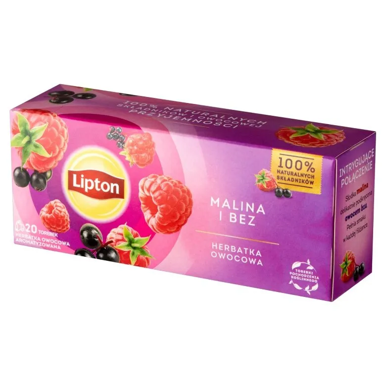 Herbatka Owocowa LIPTON Malina I Bez 20x1,6g