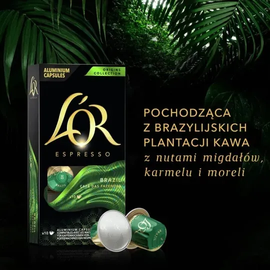 Kapsułki Do Nespresso L'OR Espresso Brazil 10 szt