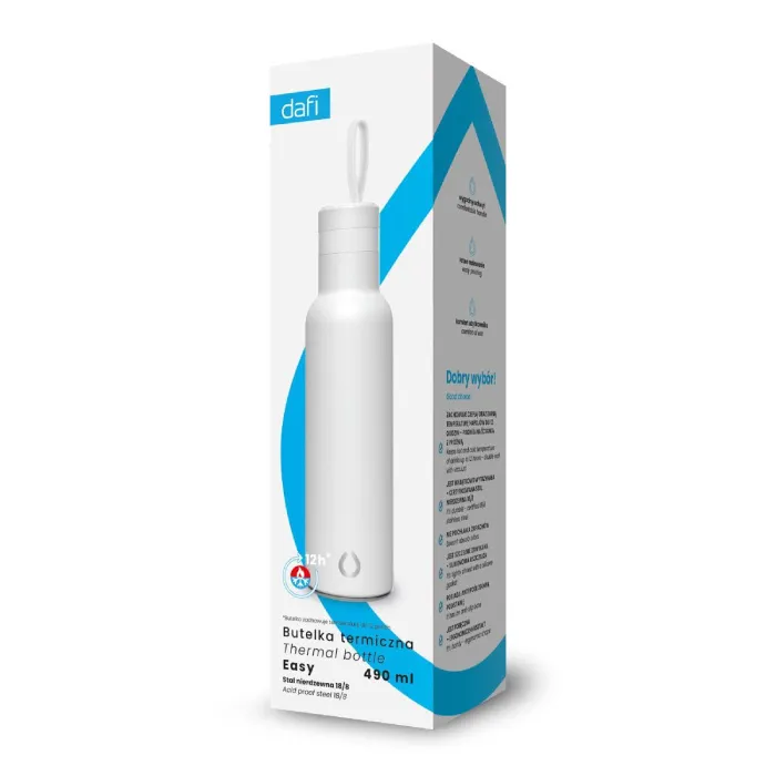 Butelka Termiczna DAFI Easy 490 ml - Biała