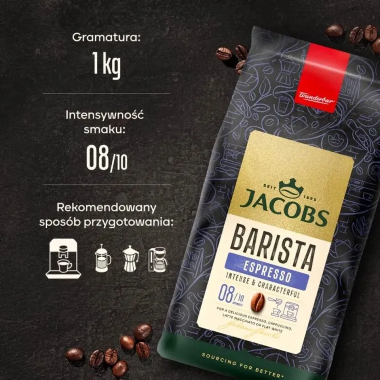 Kawa Ziarnista JACOBS Barista Editions Espresso 1kg
