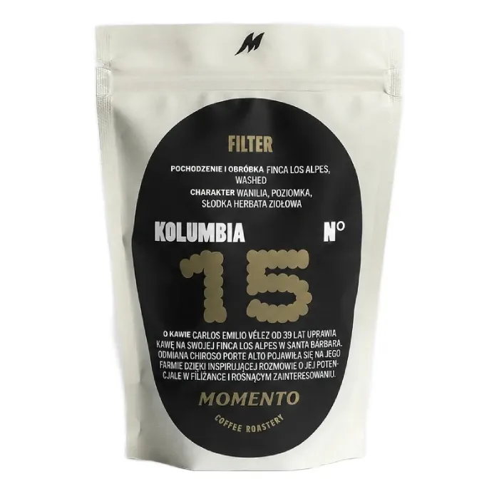 Kawa Ziarnista MOMENTO Kolumbia Nº15 Finca Los Alpes Washed 250g