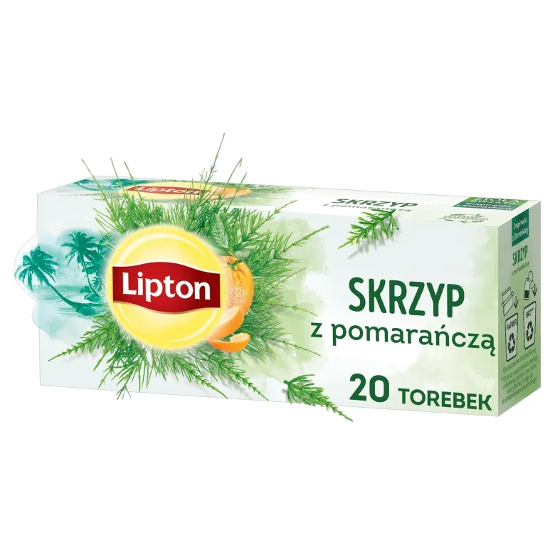 Herbatka Ziołowa Aromatyzowana LIPTON Skrzyp Z Pomarańczą 20x1g