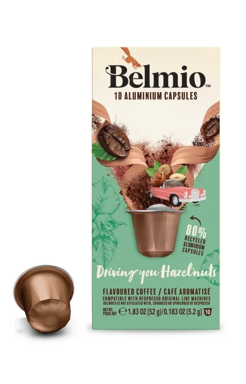 Kapsułki Do Nespresso BELMIO Driving You Hazel'nuts 10 Sztuk