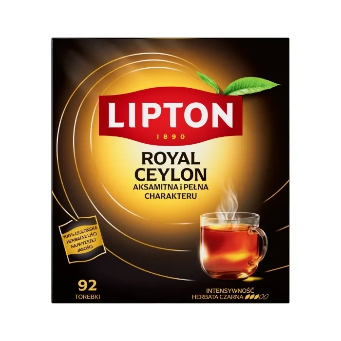 Herbata LIPTON Royal Ceylon 92 Torebki - Czarna