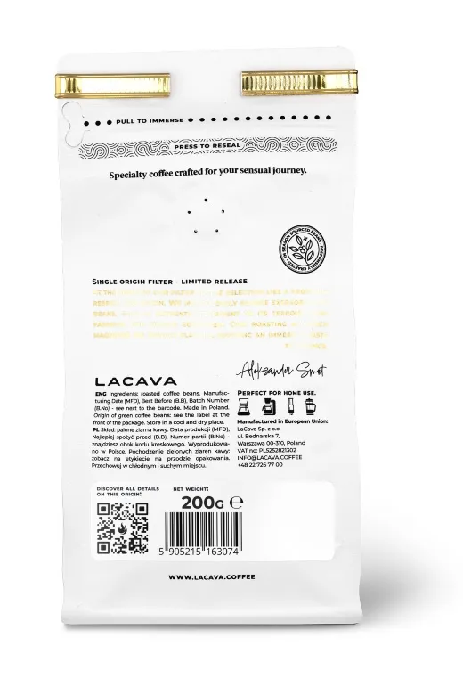 Kawa Ziarnista LACAVA Colombia Rodriguez 200g