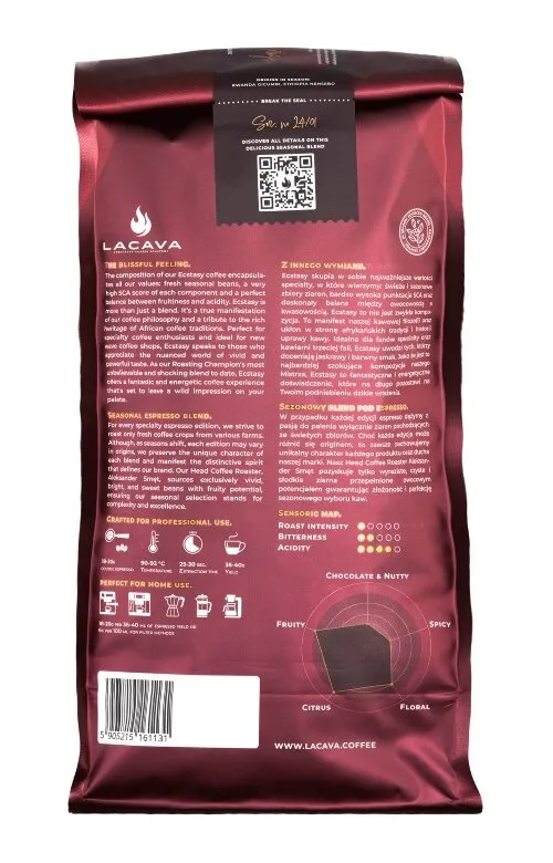 Kawa Ziarnista LACAVA Ecstasy Espresso Blend 1kg