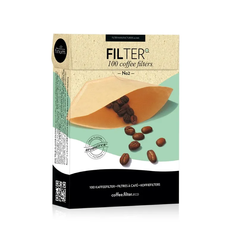 Filtry Do Kawy FINUM Filters NO.2 Brązowe - 100szt