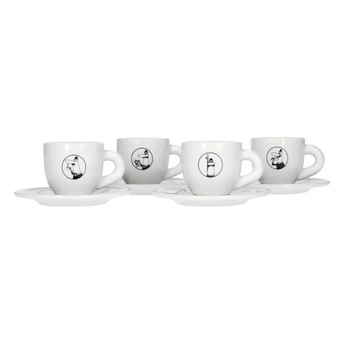 Zestaw Filiżanek Do Kawy BIALETTI Carousel - 4 Sztuki