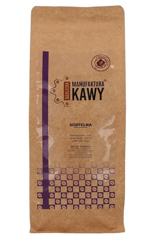Kawa Ziarnista SIEDLECKA MANUFAKTURA KAWY Mieszanka Subtelna 1kg