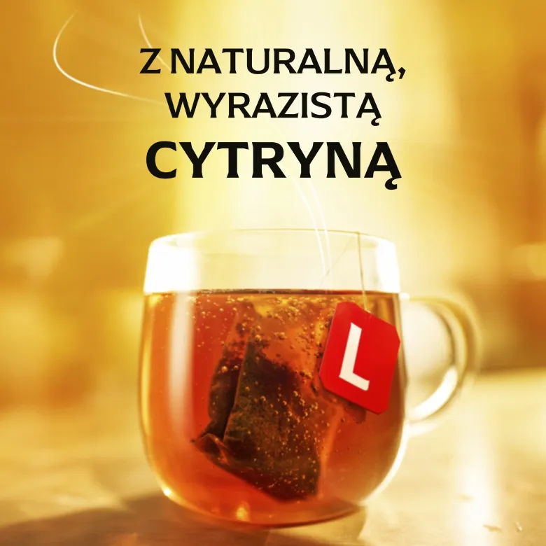 Herbata Czarna LIPTON Earl Grey Lemon 100g - 50 Torebek