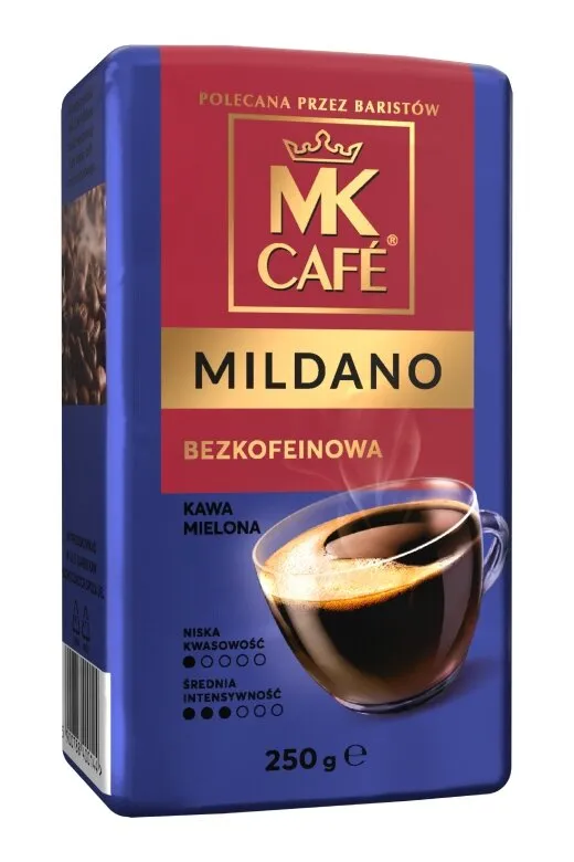 Kawa Mielona MK CAFE Mildano 250g - Bezkofeinowa